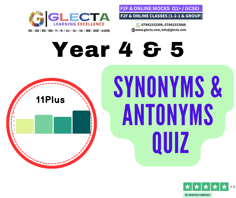 Mastering 11Plus Vocabulary - Antonyms & Synonyms